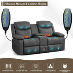 Double Reclining Loveseat For Home Theater