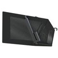 Mowrator S1 auto-dumping bag: 70L black mesh grass catcher with frame and one-button dump mechanism