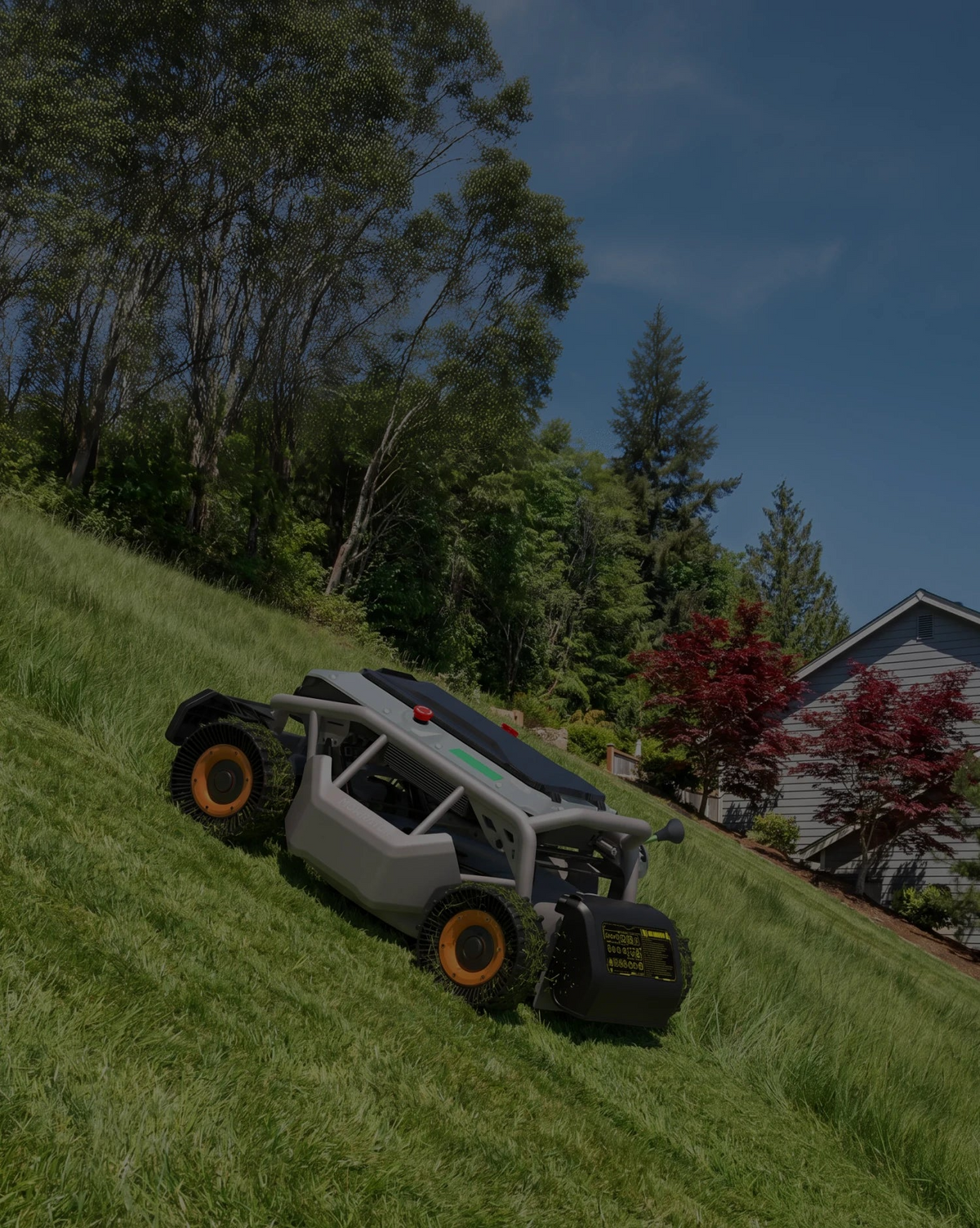 Mowrator S1 4WD Remote Control Mower - 119% Slope, Grip Tread Tires
