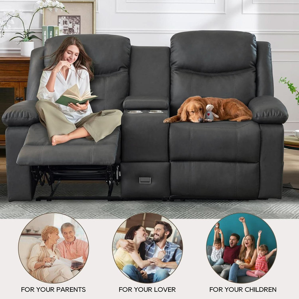 Double Reclining Loveseat For Home Theater