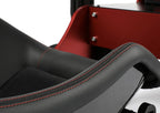 Formula Pro F1 Racing Simulator - CP-S Formula seat leather and red contrast stitching detail