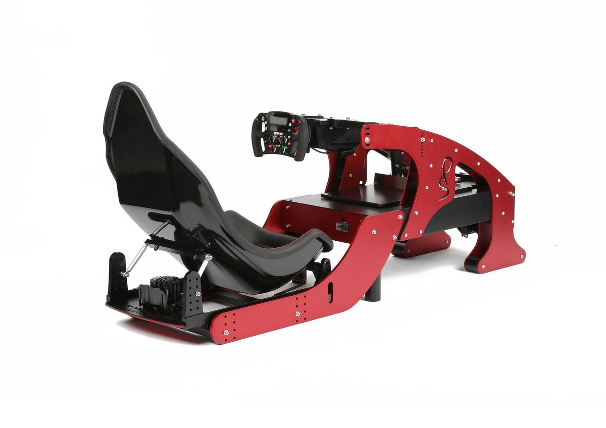 Formula Pro F1 Racing Simulator - complete cockpit with carbon steering wheel and 49-inch curved display