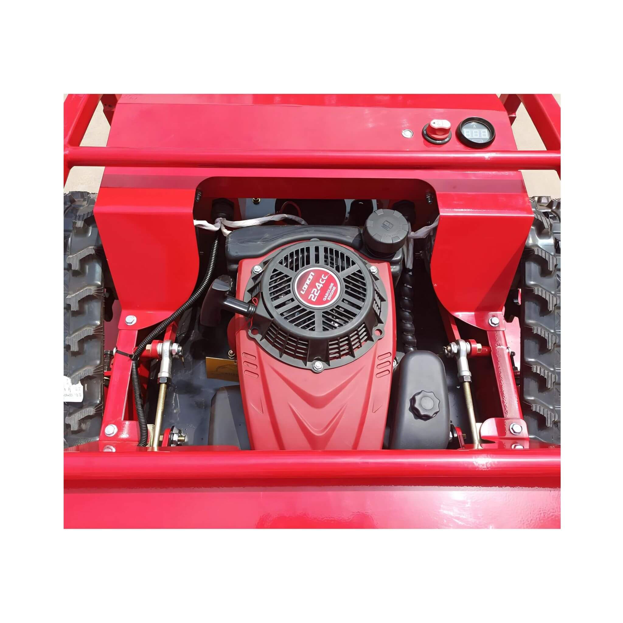 OVK Heavy-Duty 24-Inch 9HP Commercial Remote-Controlled Lawn Mower With Snow Plow (SAK31078)