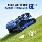 OVK Heavy-Duty 7HP Commercial Remote-Controlled Tracked Gasoline Lawn Mower (SAK94270)