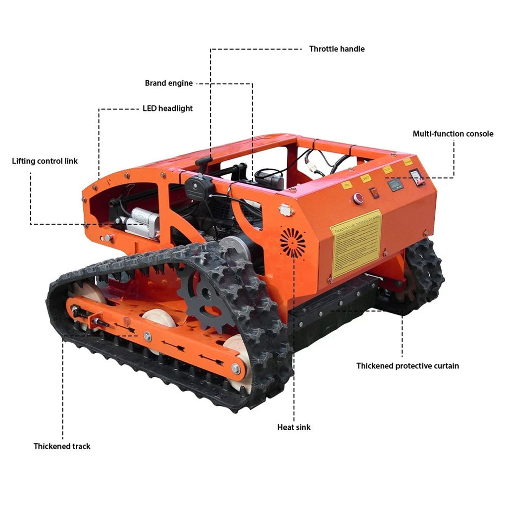 OVK Heavy-Duty 9HP Commercial Remote-Controlled Gasoline-Powered Mower (SAK92146)