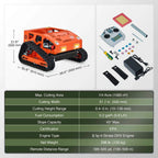 OVK Heavy-Duty 9HP Commercial Remote-Controlled Gasoline-Powered Mower (SAK92146)