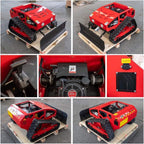 OVK Heavy-Duty 9HP Commercial Remote-Controlled Oil-Electric Hybrid Track Drive With Plow (SAK76425)