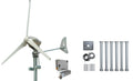 Kit Heli 2000W 48V Off-Grid Wind Turbine Wind Generator & Charge Controller (for Acid & Gel Battery) & Tower