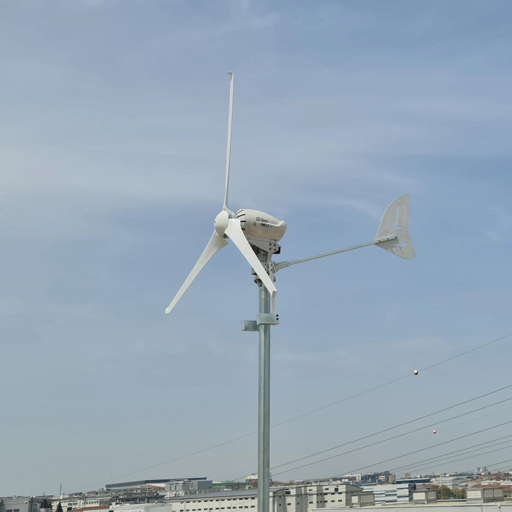 Kit Heli 2000W 48V Off-Grid Wind Turbine Wind Generator & Charge Controller (for Acid & Gel Battery)