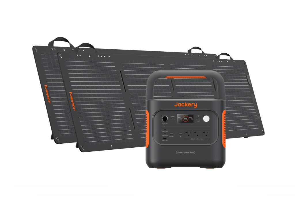 Jackery Solar Generator 2000 v2 - in use at a campsite