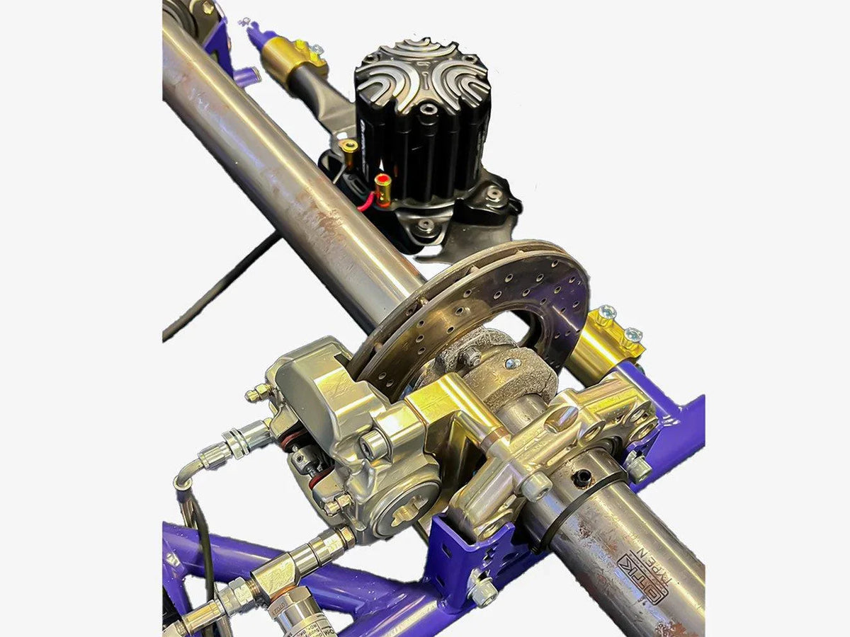 Karting Simulator Pro - CP-S Karting Pro hydraulic brake caliper and disc detail