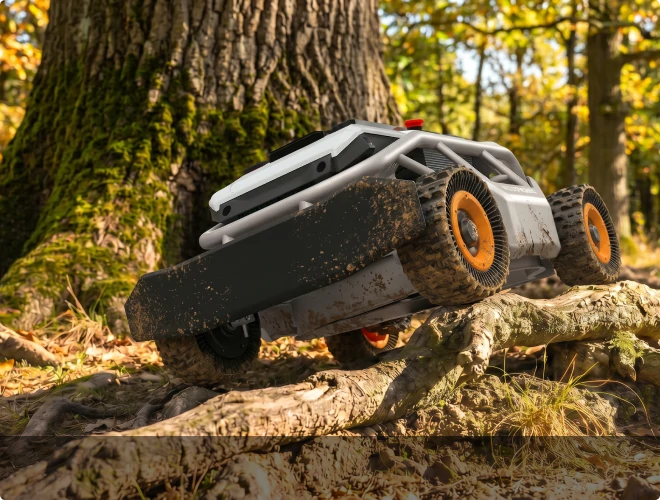 Mowrator S1 4WD Remote Control Mower - 119% Slope, Grip Tread Tires