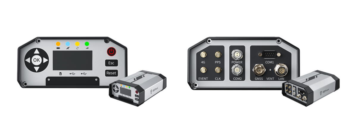 FJD Trion N10 GNSS reference receiver front and rear panels