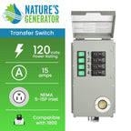 120V 15A 4-Circuit Non-Automatic Transfer Switch