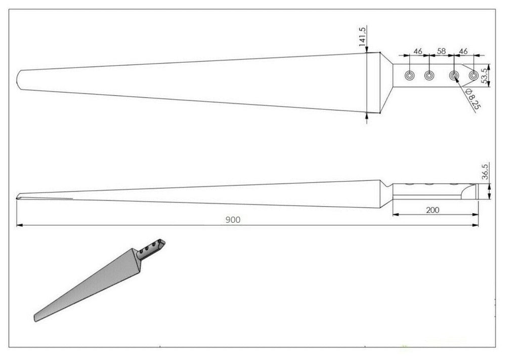 90 cm Wind Blade for Wind Turbine