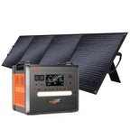SolarPlay Q2402M power station with two foldable solar panels
