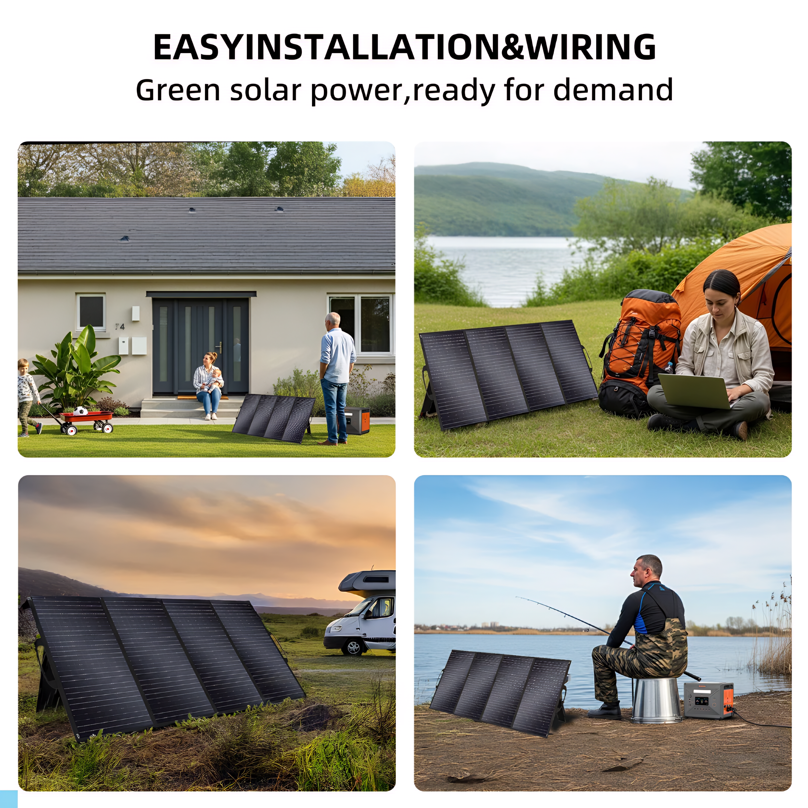 SolarPlay Foldable Solar Panel 200W / 400W — ETFE Monocrystalline | Camping, RV & Off-GridFolding Solar Panels 200w / 400w