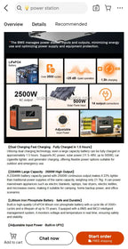 SolarPlay Portable Power Station with Solar Panel — Home, RV & Off-Grid | 2500W / 3500W LiFePO4