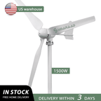 SMARAAD SM3 Horizontal Wind Turbine Generator — 1500W | 12V / 24V