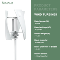 SMARAAD X3 Vertical Wind Turbine Generator — 500W | 12V / 24V