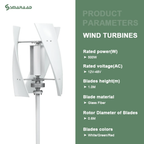 SMARAAD X3 Vertical Wind Turbine Generator — 500W | 12V / 24V