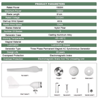SMARAAD SM3 Horizontal Wind Turbine Generator — 1500W | 12V / 24V
