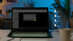 Laptop showing FJD Trion P1 point cloud export formats .las, .pcd, .pts and .ply