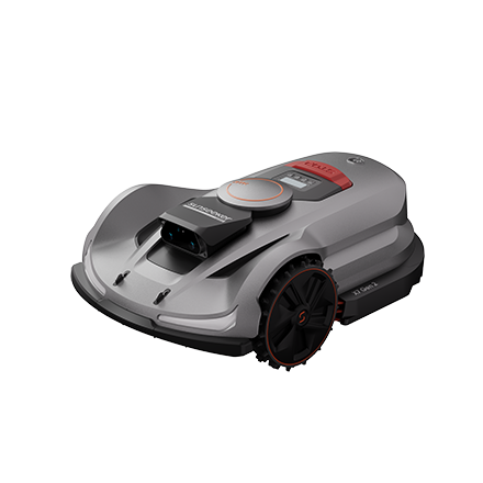 Sunseeker Elite X7 Gen 2 robotic lawn mower, studio product view on white