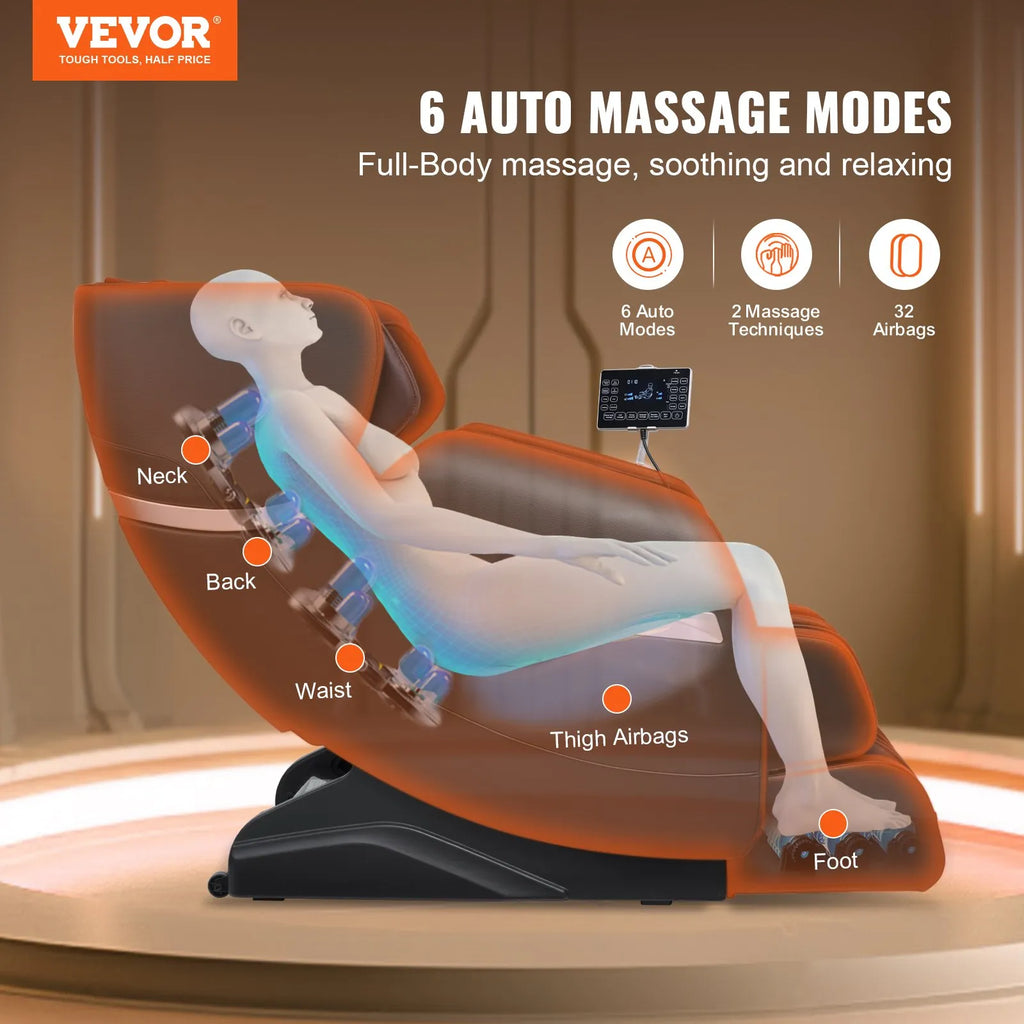 VEVOR Massage Chair - Full Body Zero Gravity Recliner