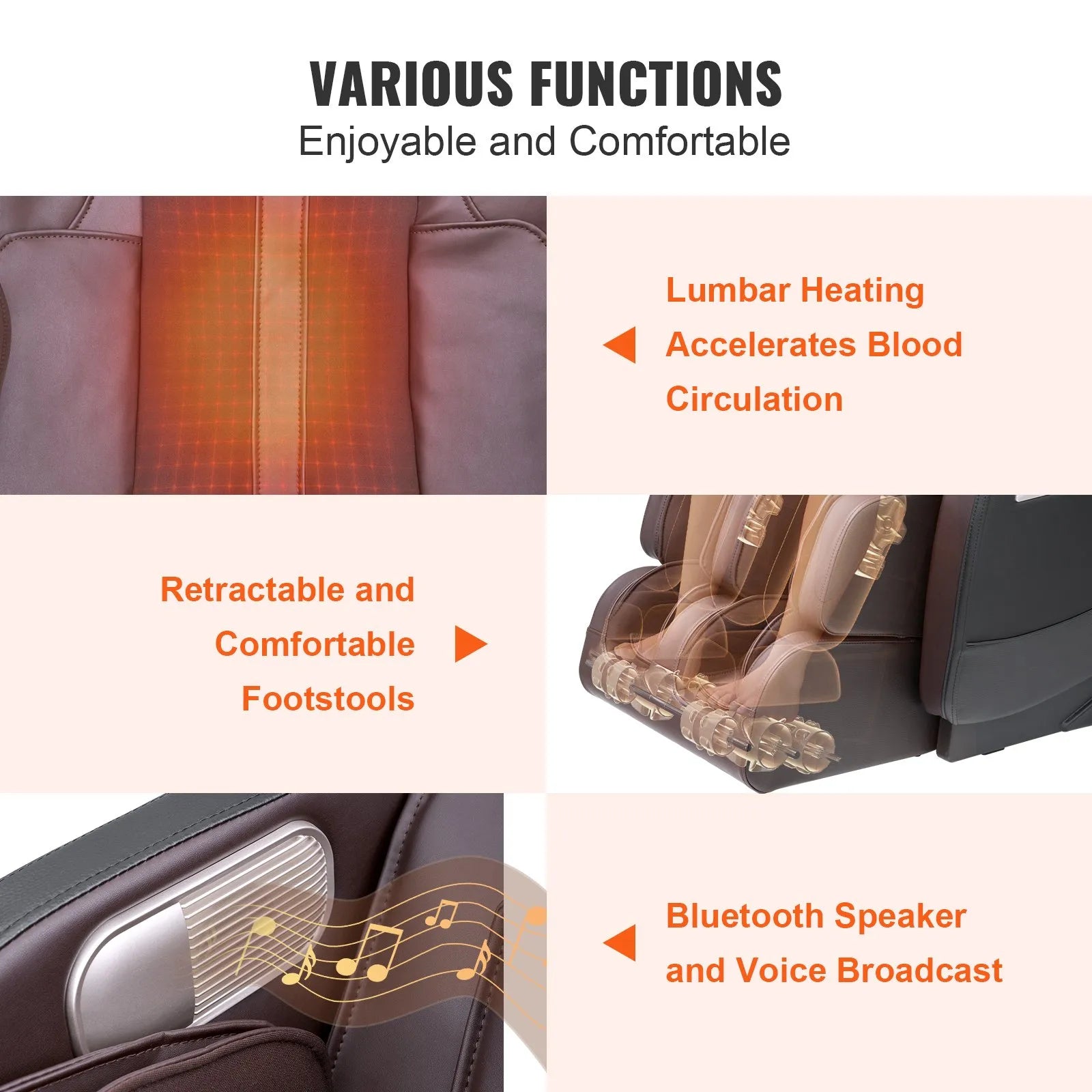 VEVOR Massage Chair - Full Body Zero Gravity Recliner